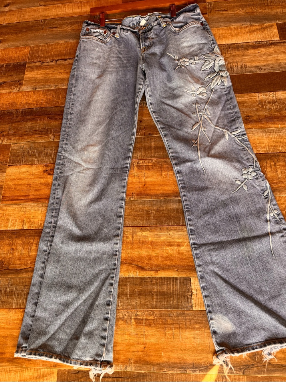 Lucky Brand Sweet Dream Jean Embroidered Bootcut Jeans Waist 12